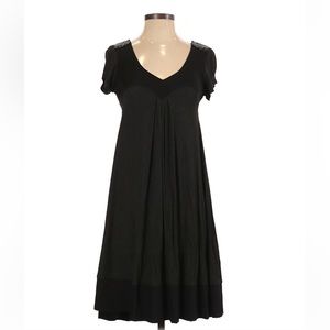 Max & Co Black V-neck Dress A-line V-back sequins Size S